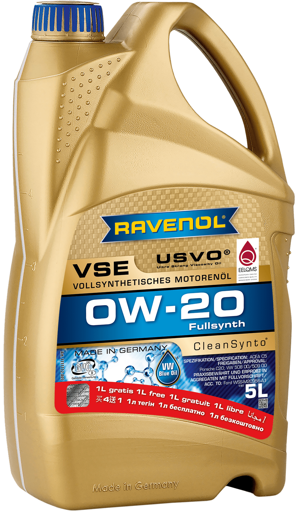 Моторно уље RAVENOL VSE 0W-20